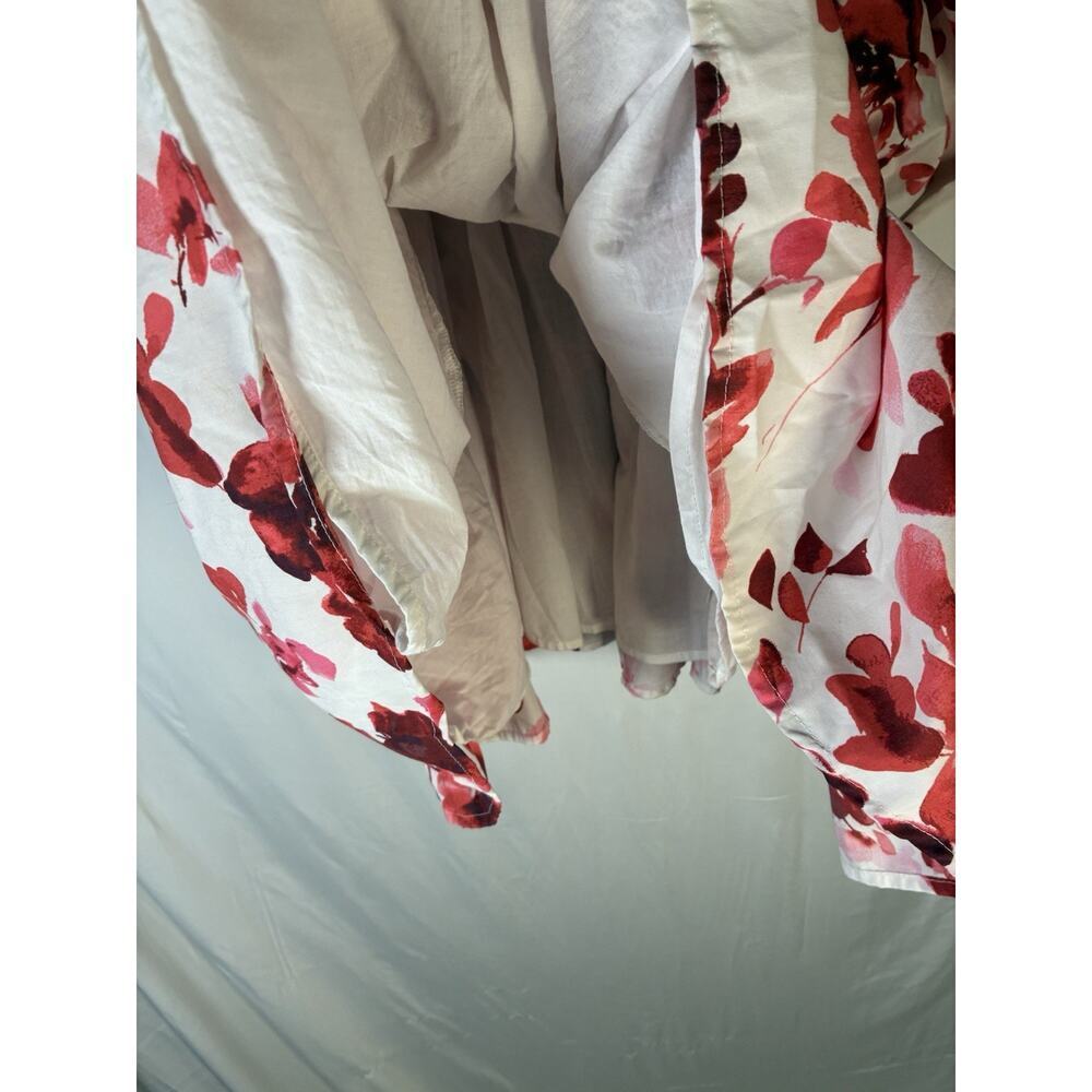 Abercrombie & Fitch Floral Puff Sleeve Babydoll Dress Cottagecore L Pockets - Picture 3 of 6